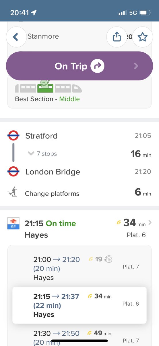 Adore this ‘optimistic’ calculation from <a href="/Citymapper/">Citymapper</a>