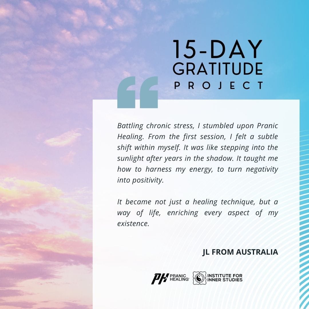 Let's honor Master Choa Kok Sui's legacy by spreading his teachings, sharing our transformative stories, and expressing our heartfelt gratitude for the incredible power of Pranic Healing.
Here we share 3 testimonials from around the world.
Share your ideas and stories too! 📣