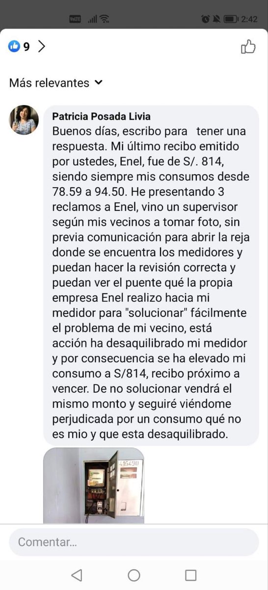 Veralegria's tweet photo. @EnelPeru @chanapl64 https://t.co/v8Kd3LOyj5