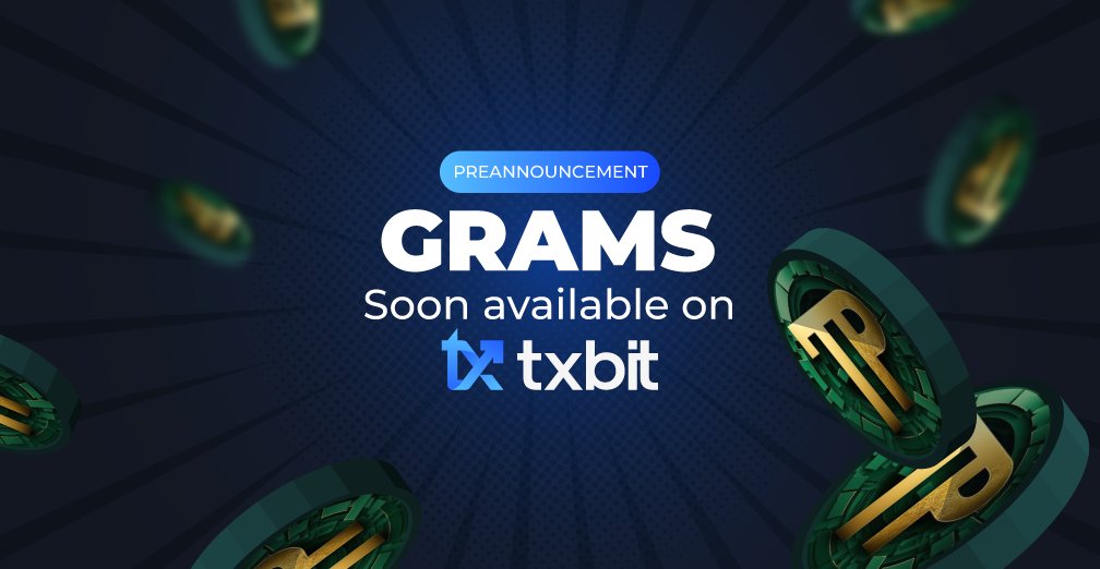 txbit.io (@txbit_io) on Twitter photo π’ $GRAMS Preannouncement π’
Exciting news is on its way! #Txbit and $GRAMS traders, get ready!
<a href="/TeaPartyCrypto/">TeaPartyCrypto</a> - $GRAMS will soon be available on #Txbit! π
Stay tuned for further updates! π
#blockchain #CRYPTONEWS #altcoinseason #CryptocurrencyNews #TeaPartyCrypto π’ $GRAMS Preannouncement π’
Exciting news is on its way! #Txbit and $GRAMS traders, get ready!
<a href="/TeaPartyCrypto/">TeaPartyCrypto</a> - $GRAMS will soon be available on #Txbit! π
Stay tuned for further updates! π
#blockchain #CRYPTONEWS #altcoinseason #CryptocurrencyNews #TeaPartyCrypto