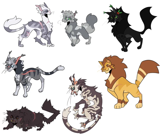 Random batch of WC designs cause I've been having a lot of fun rereading the books and 8 year old interests have a bad habit of grabbing me in a vice grip by the throat!!