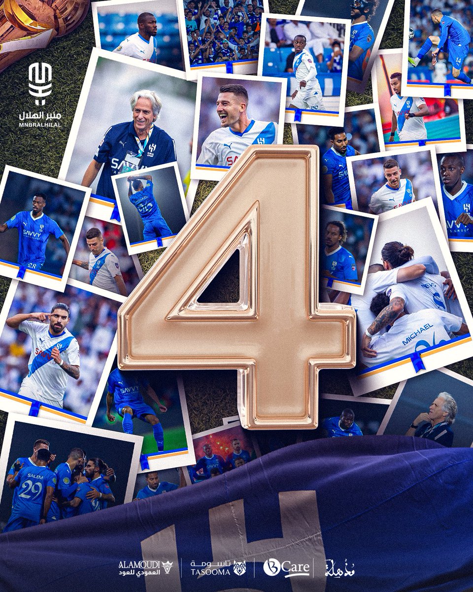 MnbrAlhilal's tweet photo. 🚨 رسميًا : 

الهلال يتأهل إلى الدور نصف النهائي من بطولة كأس الملك سلمان للأندية. https://t.co/G8d9DXHE9S
