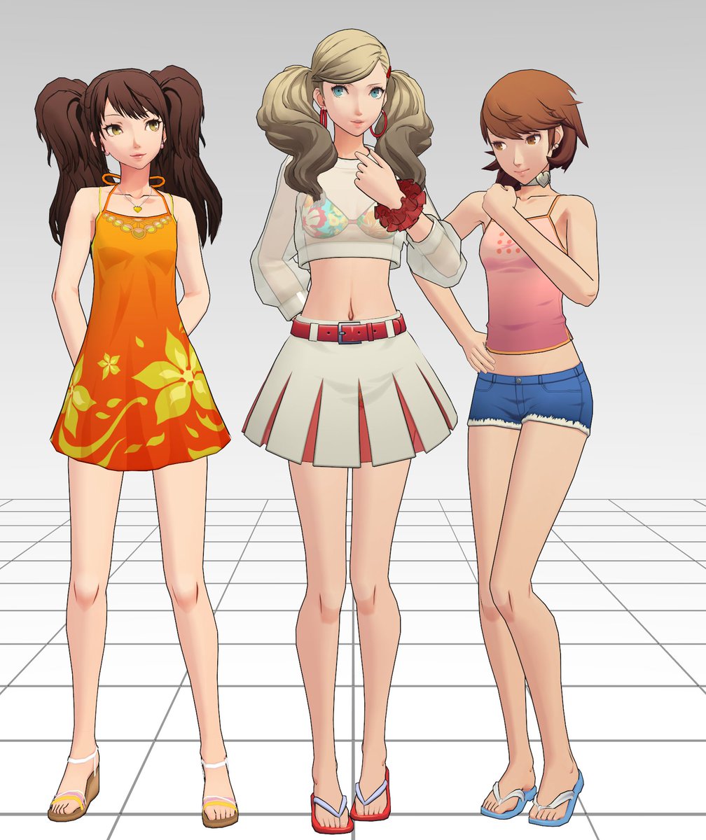 I guess it's somewhat obvious that I didn't spend the same amount of effort on each of the beach outfits. Maybe I should.