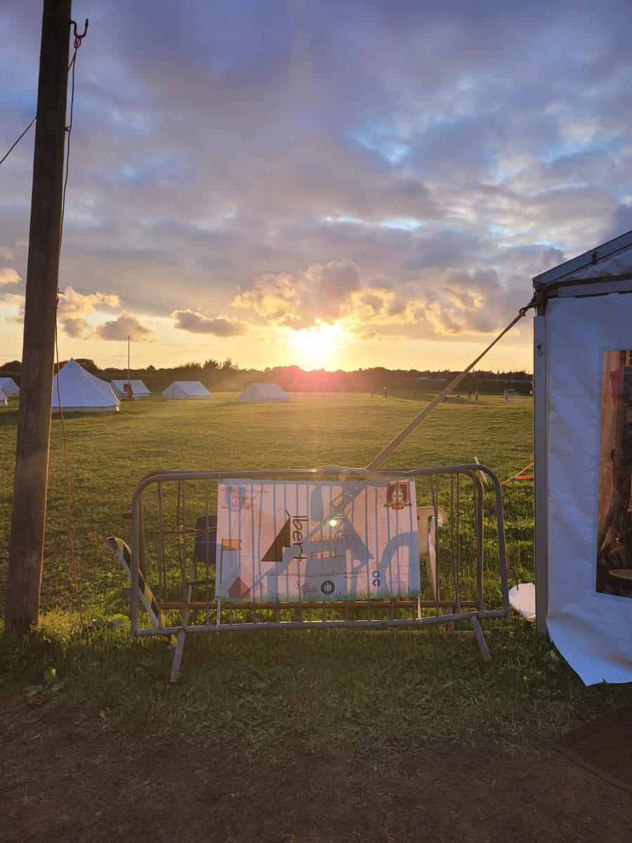 Camp has been officially opened as the sun sets we commence our evening activities. 
A massive thank you to The Albert Wilson Memorial Field for their warm welcome. We are looking forward to our week at #prestatyn

<a href="/theboysbrigade/">The Boys' Brigade</a> #camp2023