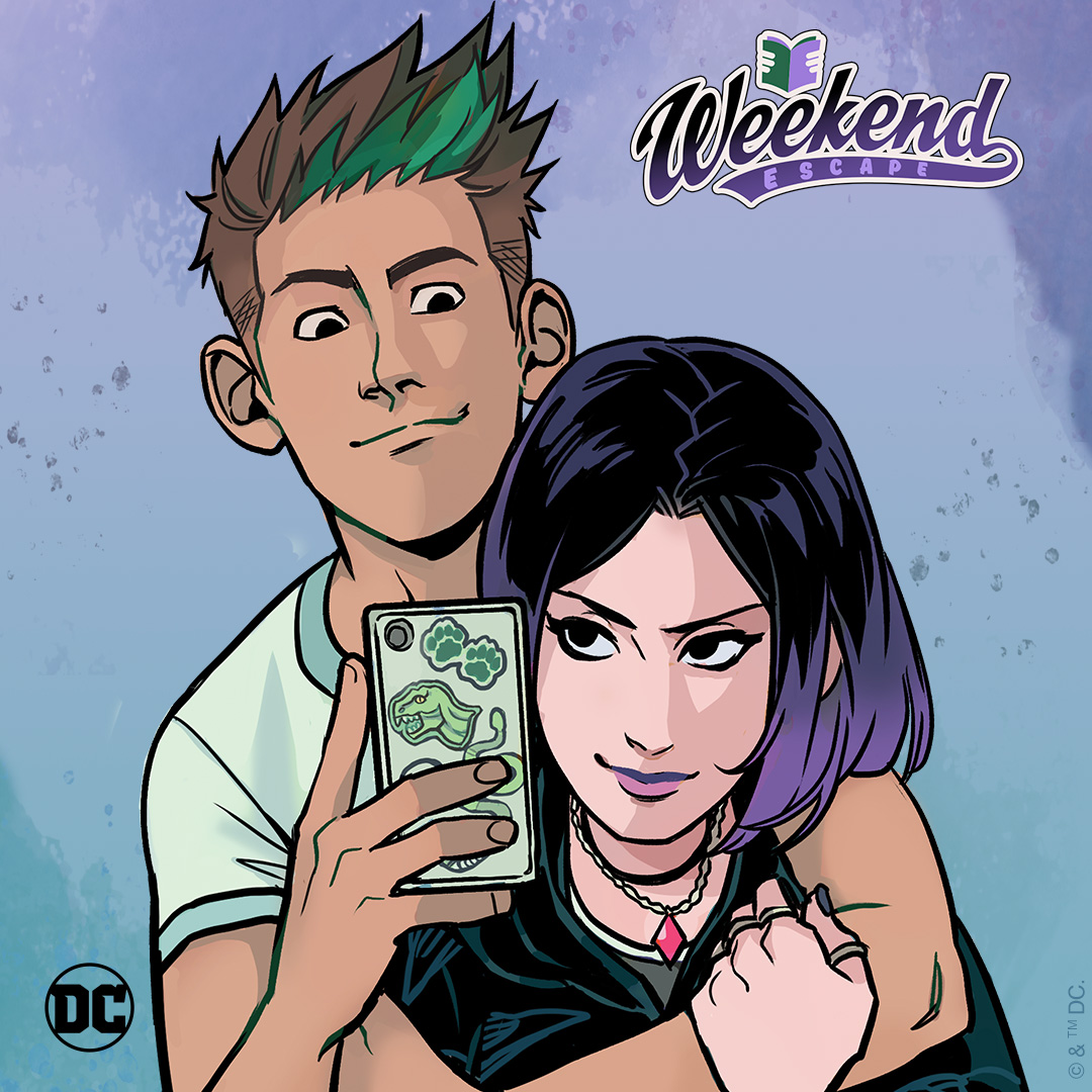 You’ll   be head over heels for TEEN TITANS: BEAST BOY LOVES RAVEN, our pick for your   #DCWeekendEscape. Here’s why we’re totally in love with it:   bit.ly/3OKleBM