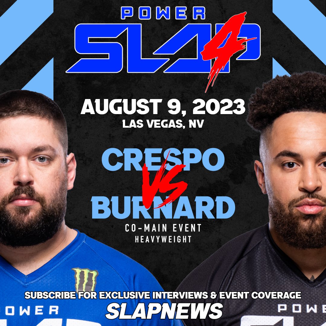 slap_news_world's tweet image. The co-main event of the evening brings a clash of two massive Heavyweight contenders, will Nate Burnard take his spot as the number one contender in only his second fight, or will Duane Crespo prevail and show there are levels to this game?

#powerslap4 #heavyweight
