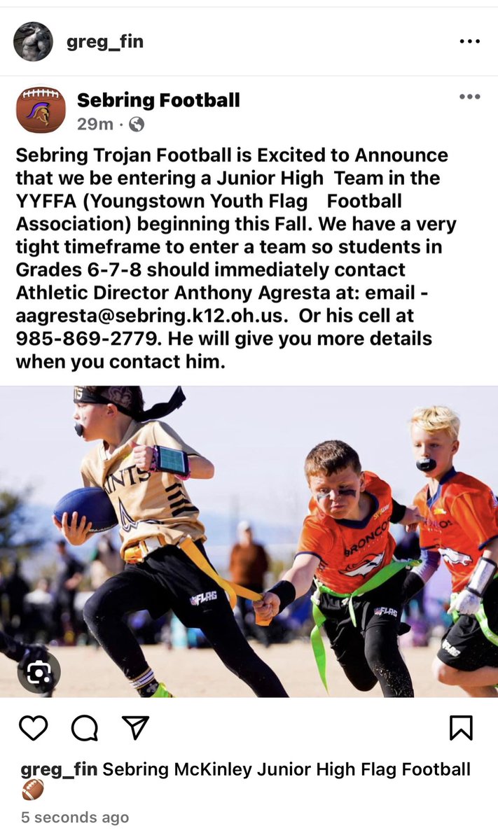 Sebring Jr High Flag Football