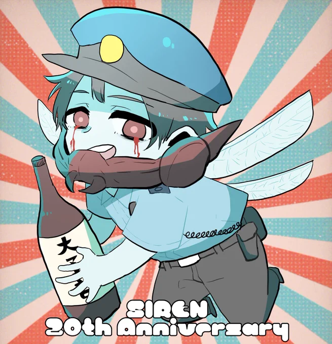 ちょっとだけど今年の異界入りで描いた絵。双子とやみんちゅ沖田さんとフェアリー石田。来年も描けたらいいな#異界入り2023#SIREN2023#Continue_to_NEXT_LOOP 