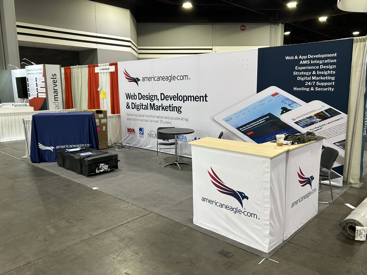 ALundberg6's tweet photo. It’s wild how sweaty one gets while setting up a booth 😅 Final touches tomorrow AM! But now it’s time for a little…TLC 😉 #asae23 https://t.co/7CDHGFmhyl