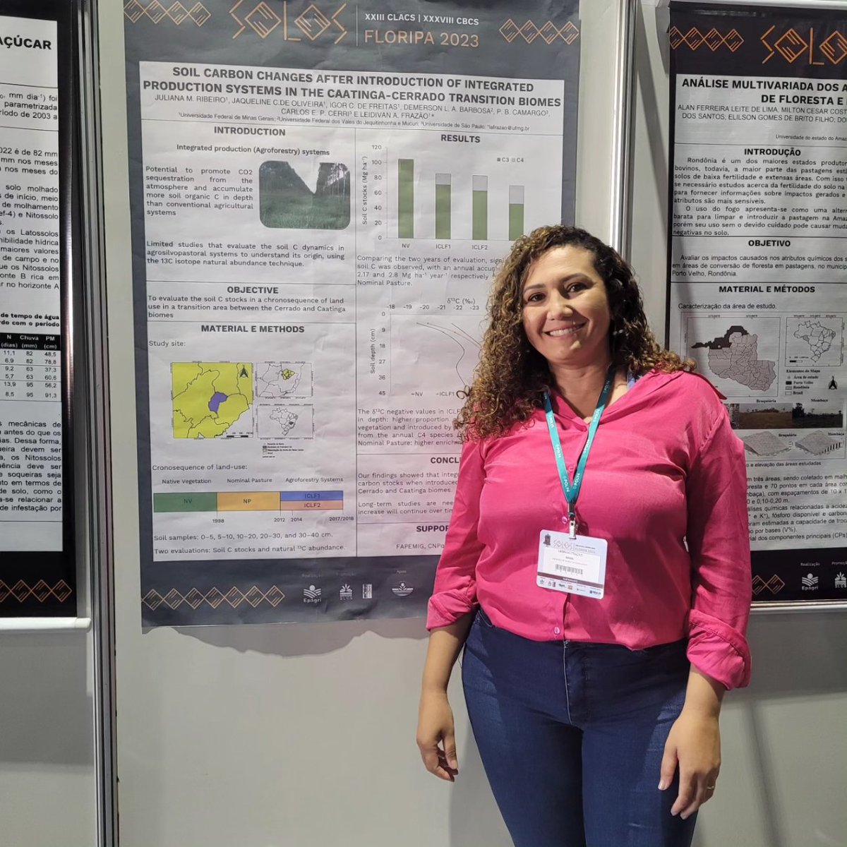 FrazaoLeidivan's tweet photo. Participei, nesta semana, de mais uma edição brilhante do Congresso Brasileiro de Ciência do Solo/Congresso LatinoAmericqno de Ciência do Solo em Florianópolis. Dias de muitas interações e aprendizado.
#soilscience 
#cienciadosolo
#ilpfumg
#solosfloripa2023 https://t.co/N09BmAdfj0