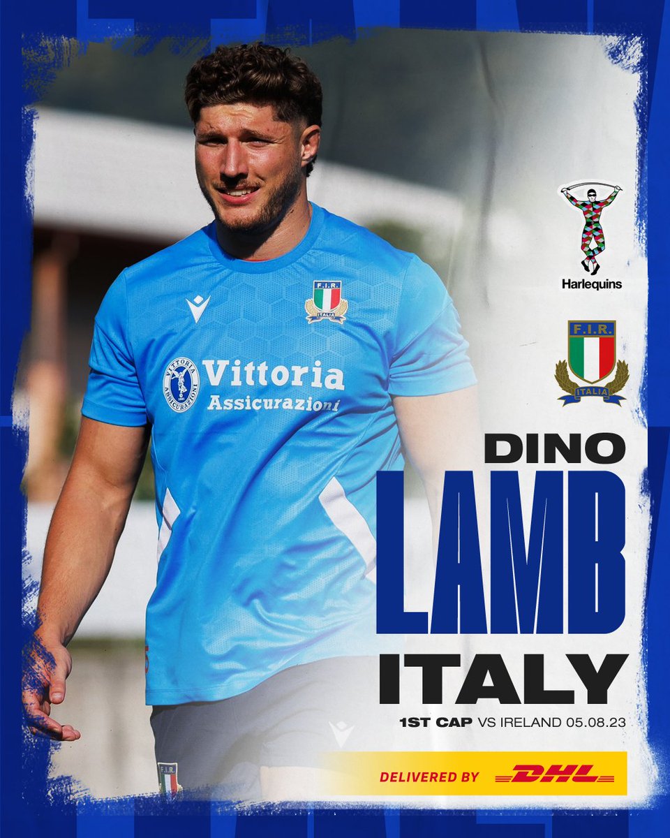 🇮🇹👏 Congratulazioni <a href="/dino_lamb/">Dino Lamb</a>!

#COYQ #DHLDeliveringRugbyToTheWorld