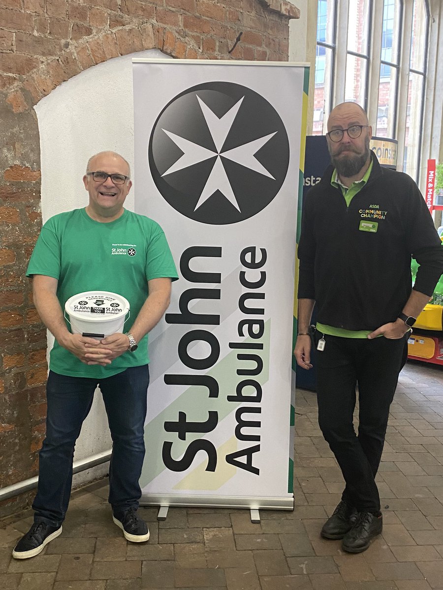 JamesJimCarver's tweet photo. Many thanks to @asda for the warm welcome today at your Worcester store, when we were fundraising for @SJAWorcesterASU @stjohnambulance Thanks also to all the kind members of the public for your generosity and support. https://t.co/y0Z0pm2TyL