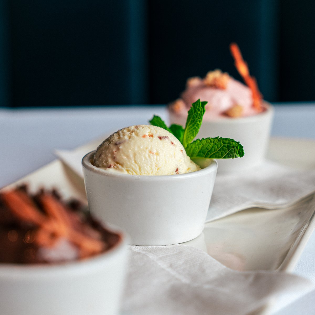 One's company, two's a party, and three is a delicious Home-Made Ice Cream Trio! 🍨
