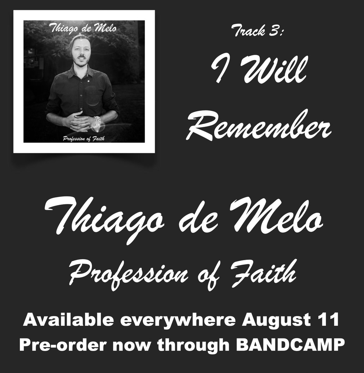 ThiagoMusic's tweet photo. Continuing with the gradual song reveal of my upcoming album “Profession of Faith”, today “I Will Remember” is available. This is one of only 2 tracks containing drums and the one that is a bit less classical in style then the others. Check it out. https://t.co/lB9npanLXq 🙏 https://t.co/9jBCL31QTs