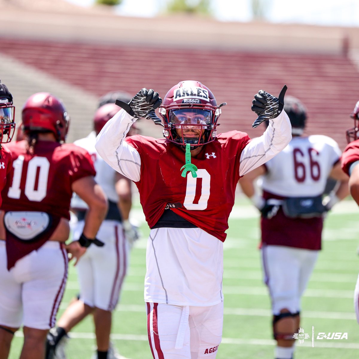 NMStateFootball's tweet photo. Three more Saturdays.🔒

#AggieUp x #HHLP https://t.co/w4xnsYggCl