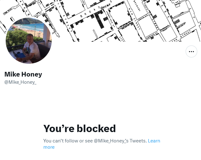 Jikkyleaks's tweet image. It seems that @mike_honey_ of #Cuttergate doesn't like me much for pointing out his company's conflicts of interest. 

Worth bearing in mind when sharing his "NEW SCARY COVID VARIANT GOING ROUND THE WORLD" animation.