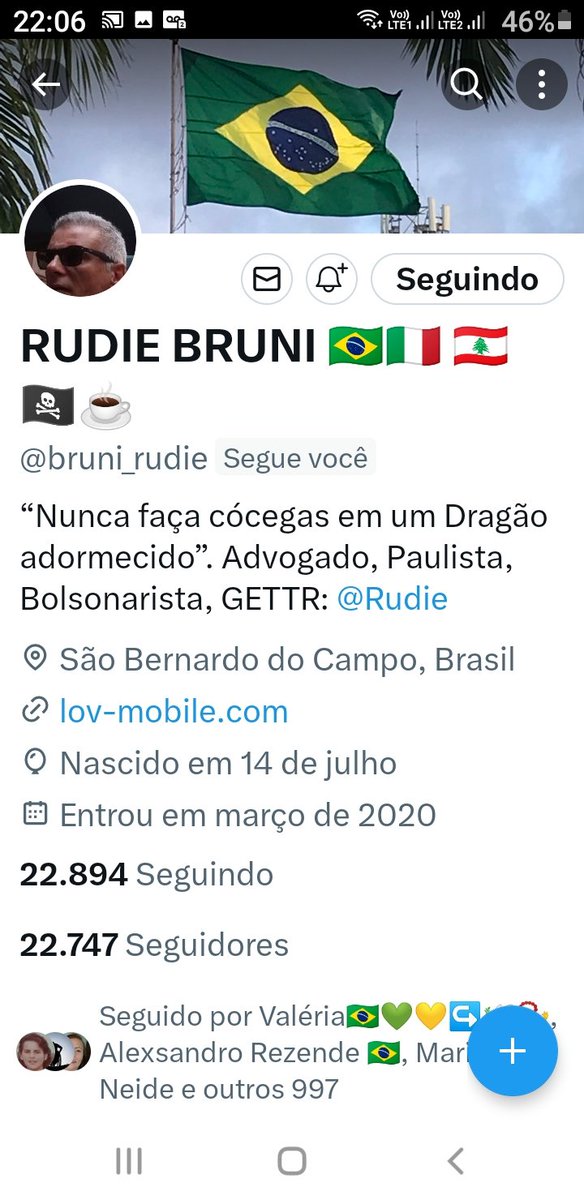 claudio_reis58's tweet photo. SE CADA UM FIZER SUA PARTE TODOS CRESCEMOS JUNTOS PORTANTO SIGAM @bruni_rudie COM 22.747 #SEGUIDORES RUMO A 23K. DE #SEGDIRS
EU SIGO E RECOMENDO
#BolsonaroTemRazao
#Peppa2
#lulaladrao
🇧🇷🇧🇷🇧🇷🇧🇷🇧🇷🇧🇷🇧🇷🇧🇷 https://t.co/4wuiM2otQh