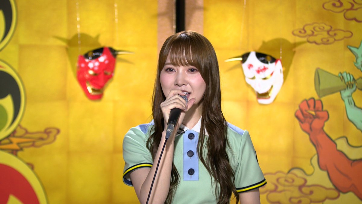 今夜7時からは #千鳥の鬼レンチャン 👹アイドルSP‼️ #日向坂46 から3