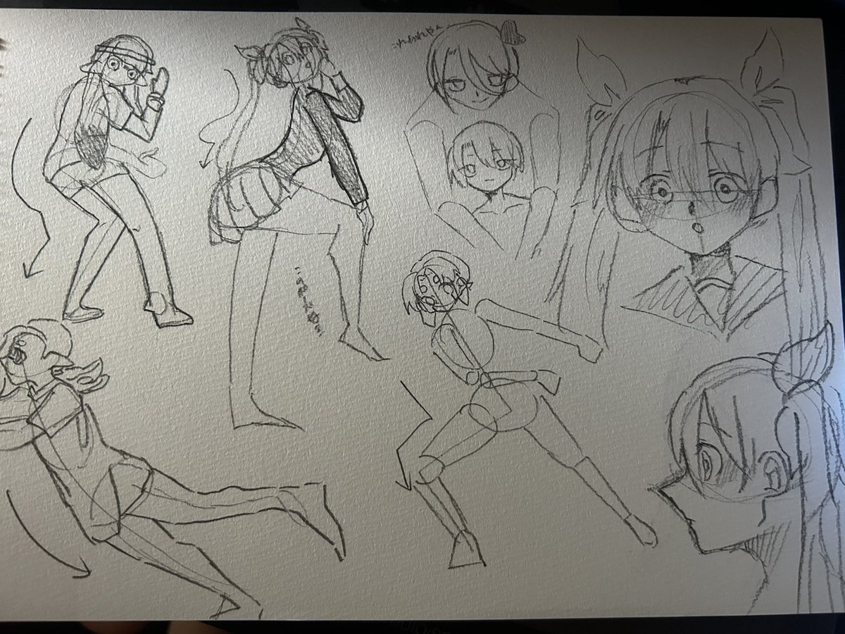 #長の画力向上物語 
昨日描いてたやつジェルチャードローイング 