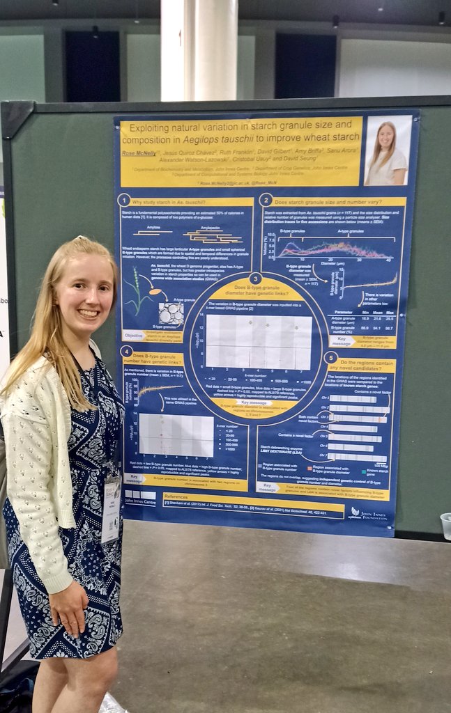 Had a great first day at @ASPB #PlantBio2023 I'll be at my poster (200-58) again during tomorrow's poster session, so visit to learn all about starch, Aegilops and GWAS 🌱🌾🧬

And I'll be presenting in the concurrent session on Tuesday afternoon - Oglethorpe auditorium at 3:58