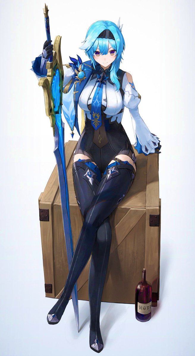 One-handed swords just don’t do it for her…

Now a greatsword… 𝑻𝑯𝑨𝑻’𝑺 a real weapon!

Look! It’s as big as she is!