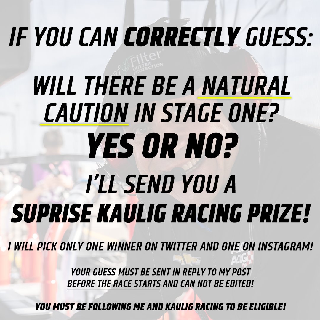 C_Rice1's tweet image. Havent had a winner the last two weeks so im making it super easy this weekend. #giveaway

Retweet this and reply YES or NO! You must also be following me and @KauligRacing!