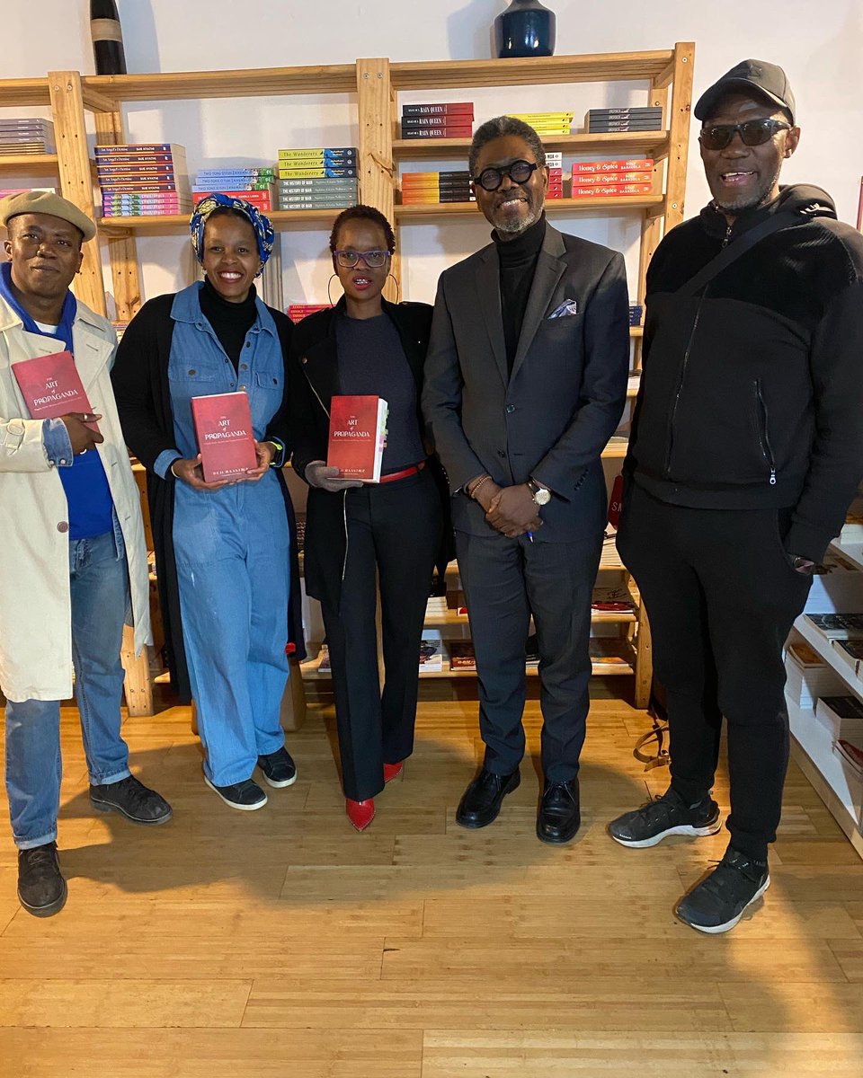 book_capital's tweet photo. Yesterday with Deji Haastrup author of The Art Of Propaganda published by @xarrabooks 

Great conversation with @kimheller3 @LS3841 @MrPublisherSA - thanks to everyone who made it ❤️📚 https://t.co/JvsXpWAU5R
