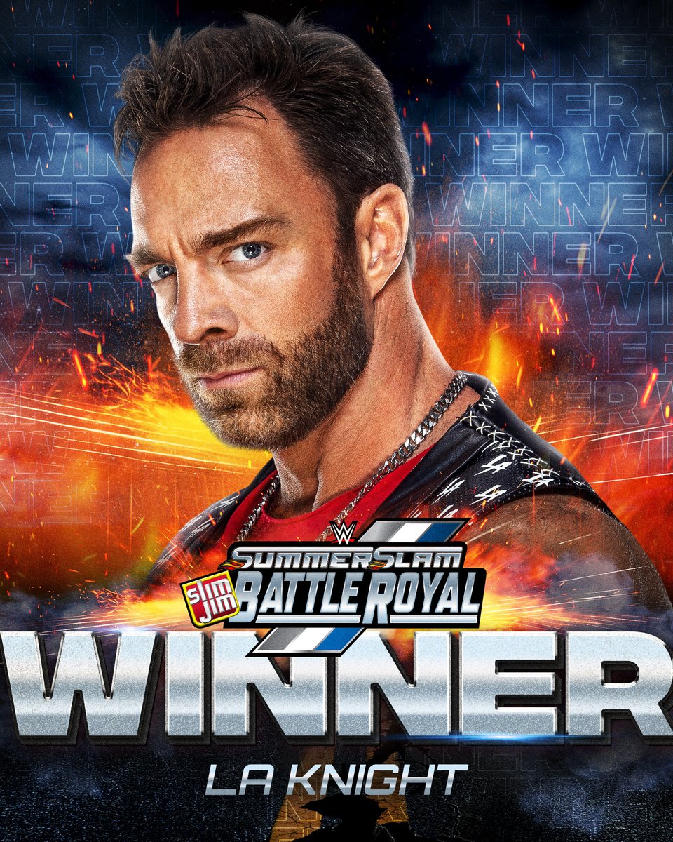 YEAH!

<a href="/RealLAKnight/">LA Knight</a> wins the first-ever <a href="/SlimJim/">Slim Jim 🚀</a> #SummerSlam Battle Royal!