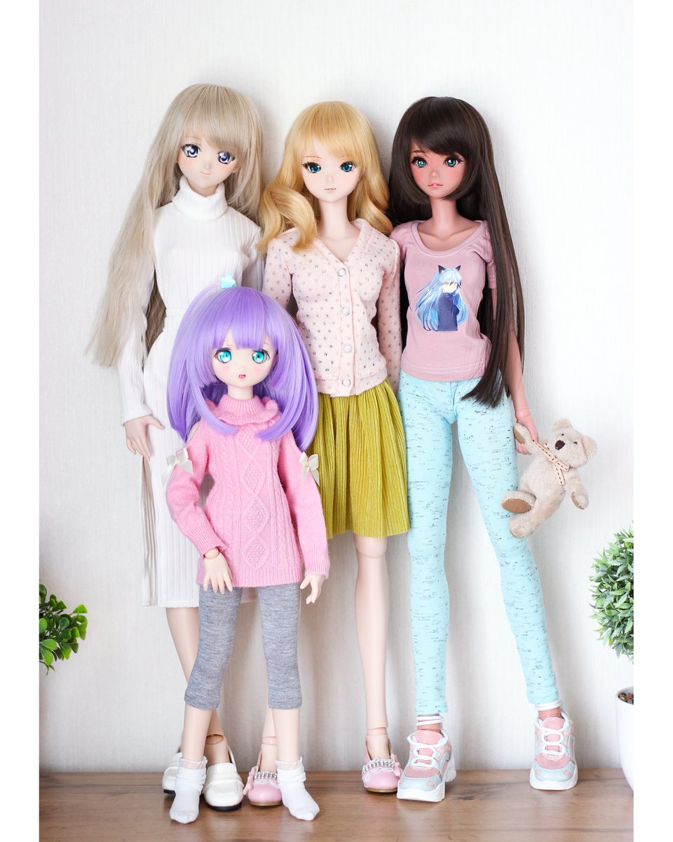 My doll family 💕😍
.
#smartdoll #dollfiedream #minidollfiedream #animedolls #dolls #bjd