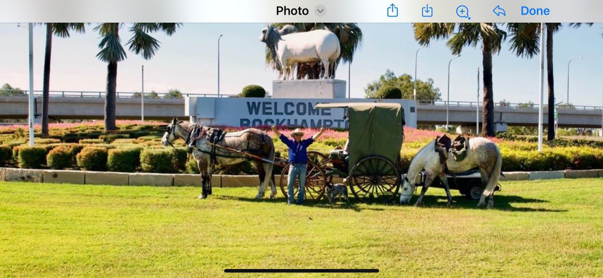 Big shout out to good mate Julian Welsh@booralitepark. A man 2 horses and his best mate from Benalla to Rockhampton. Well done and congratulations on a long term dream and achievement