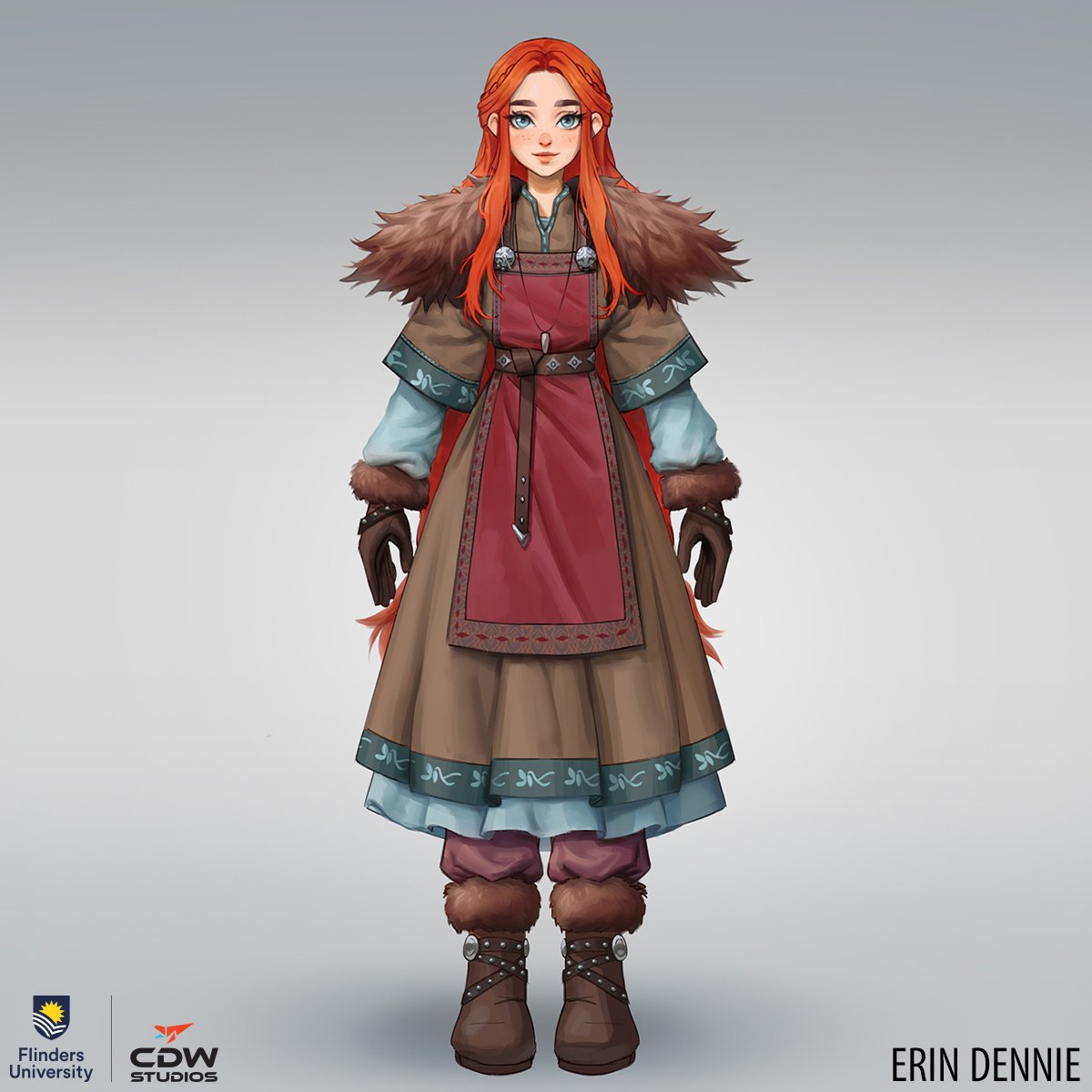 Third-year student Erin Dennie created this gorgeous character in one of our character design classes. 

More of Erin's work: veedshowcase.com

Degree info: cdwstudios.com

#flindersuniversity #cdwstudios #bcaveed #characterdesign #characterart #illustration