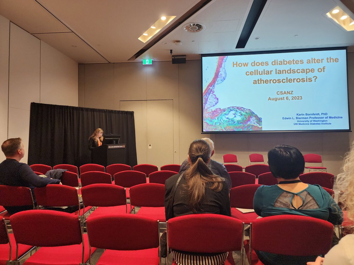 What a combined session of AAS and ISHR on inovation in athero treatment at the #CSANZ2023 presented by Prof. Watts, Prof. Bornfeldt and Dr. Sam Lee, chaired by our president @Judy_deHaan29 and Priscilla Prestes
@thecsanz @OzCvA @heartfoundation