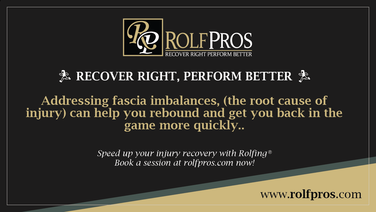 rolfpros's tweet photo. Speed up your injury recovery with Rolfing® – book a session at https://t.co/pBR9OWrxVg now!
#Rolfing #InjuryRecovery #RecoverRight https://t.co/wBFi4KL880