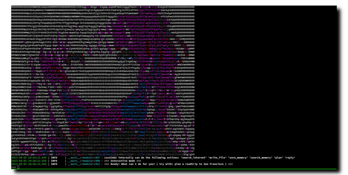 mudler_it's tweet photo. So, I'm playing with something.. and.. almost alive!

🧪Experiment: can you make 100% local (that works on CPU and on GPU) something like Bing or AutoGPT and works as well with OpenAI APIs? Seems you can!

a small 🧵👇 https://t.co/t7Az9cW6si