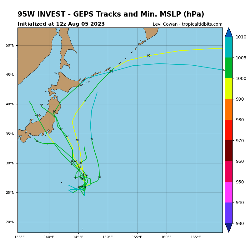 LimWeather's tweet photo. As of late, we have #Invest95W, E of #iwojima, #TokyoPrefecture; forecast to head N as per consensus between #GFS, #ECMWF, #NAVGEM and #GEM models; interests in E #Japan incl E #Hokkaido should keep an eye on this closely
#Tropicswx #wxtwitter #95W #Lan #Saola #台風7号 #台風8号 https://t.co/6iDr86fAQP