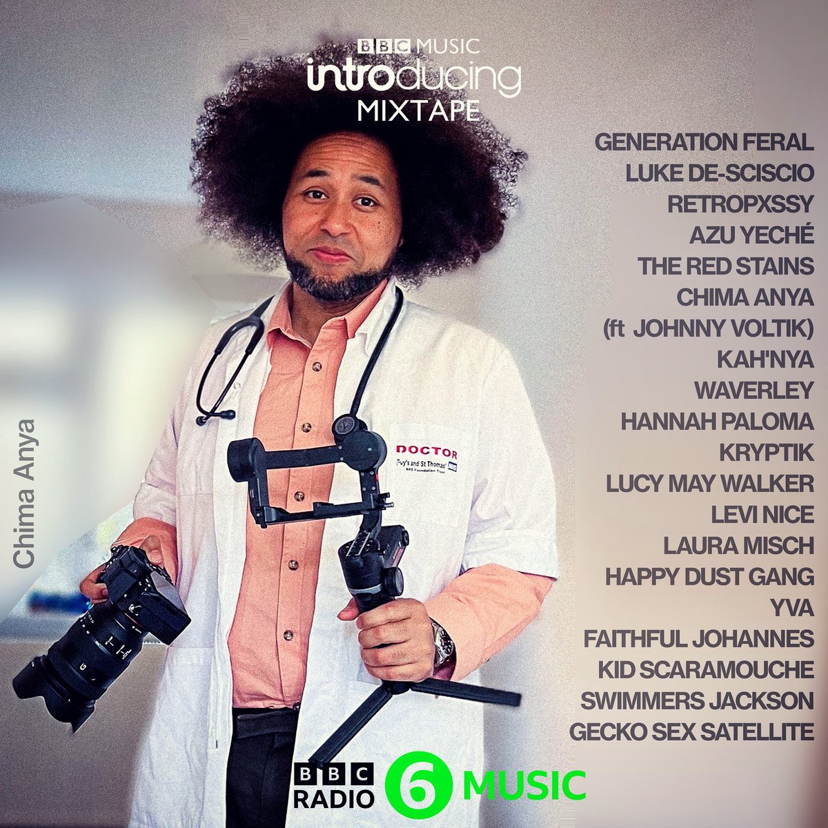 Monday's @BBCIntroducing Mixtape bbc.co.uk/blogs/introduc… includes @retropxssy @azuonline @theredstains @chimaanya @kahnyamusic @waverley_band @HannahPaloma6 @lucymaywalker @Levinicemusic @ellmisch @HappyDustGang @YVAOfficial @fjwords @KidScaramouche @swimmersjackson @geckosexsat