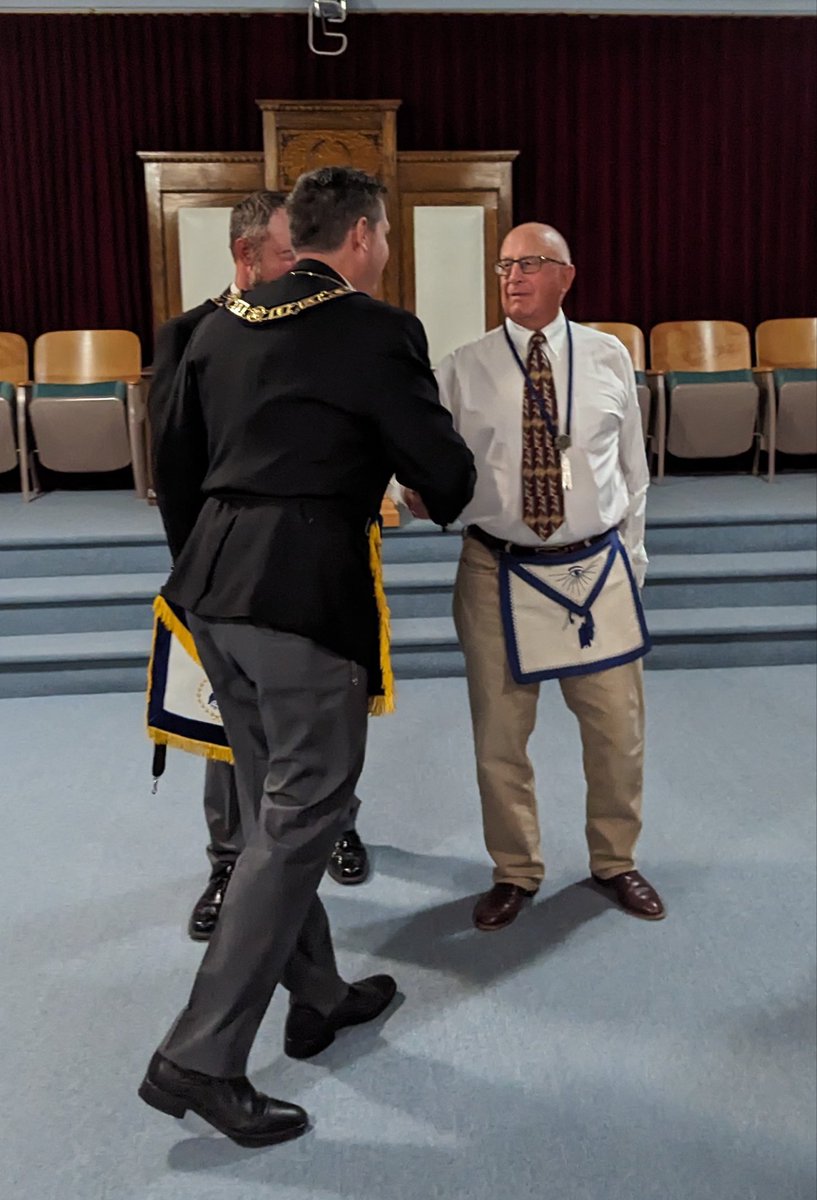 GrandLodgeNE's tweet photo. Road trip! Today’s Fellowcraft Degree School of Instruction in Bridgeport, NE was very well attended. Several Grand Lodge Officers traveled to participate in the instruction. https://t.co/SssKRjieKB