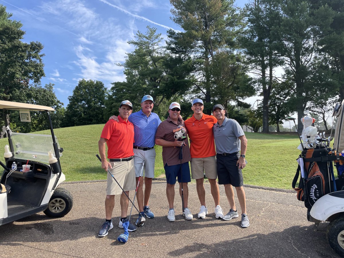 stevegarland125's tweet photo. Thank you ⁦@CavalierWRSTL⁩ for a great golf outing today. Great fellowship, funny stories and some terrible swings. Was a wonderful day. 😊
⁦@UVAWrestling⁩ ⁦@TrentPaulson⁩ ⁦@TP2USA⁩ ⁦@aiello_jay⁩ https://t.co/rLqtqfFFgX