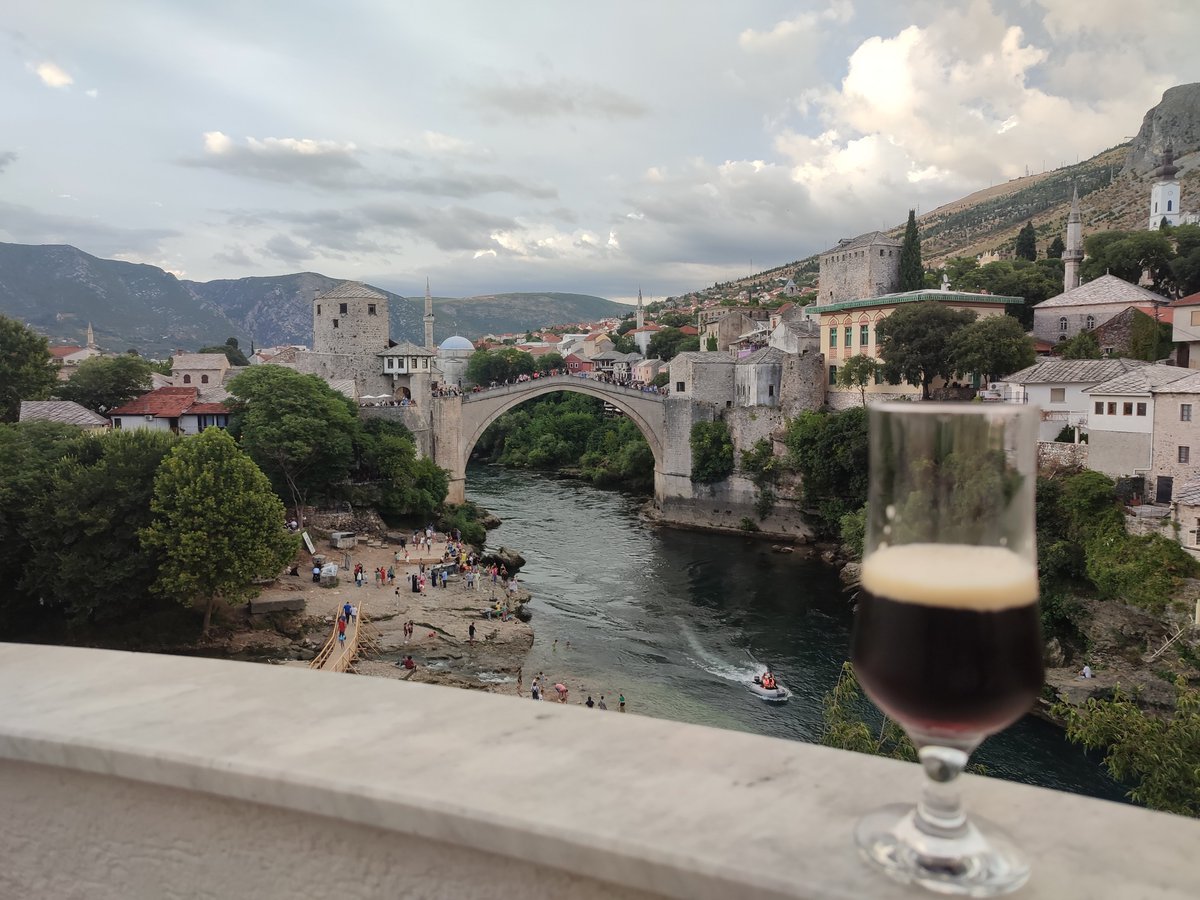 Beer today swim tomorrow?
Not a bad view from the apartment... #Mostar
