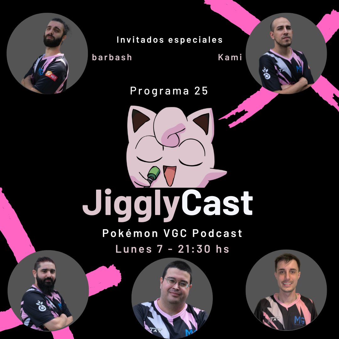 Quedamos afuera de la VCL, VGC ya no nos importa*, así que el Lunes hay #JigglyCast especial de #PokemonUnite con la previa de #PokemonWorlds

Y para ello traemos 2 expertos en el juego, <a href="/HAXbarbash/">Barbat420</a> y <a href="/camilo_pais/">Camilo Pais</a>

🟣twitch .tv /haxunit_esports🟣

*hasta que nos devuelvan los CPs