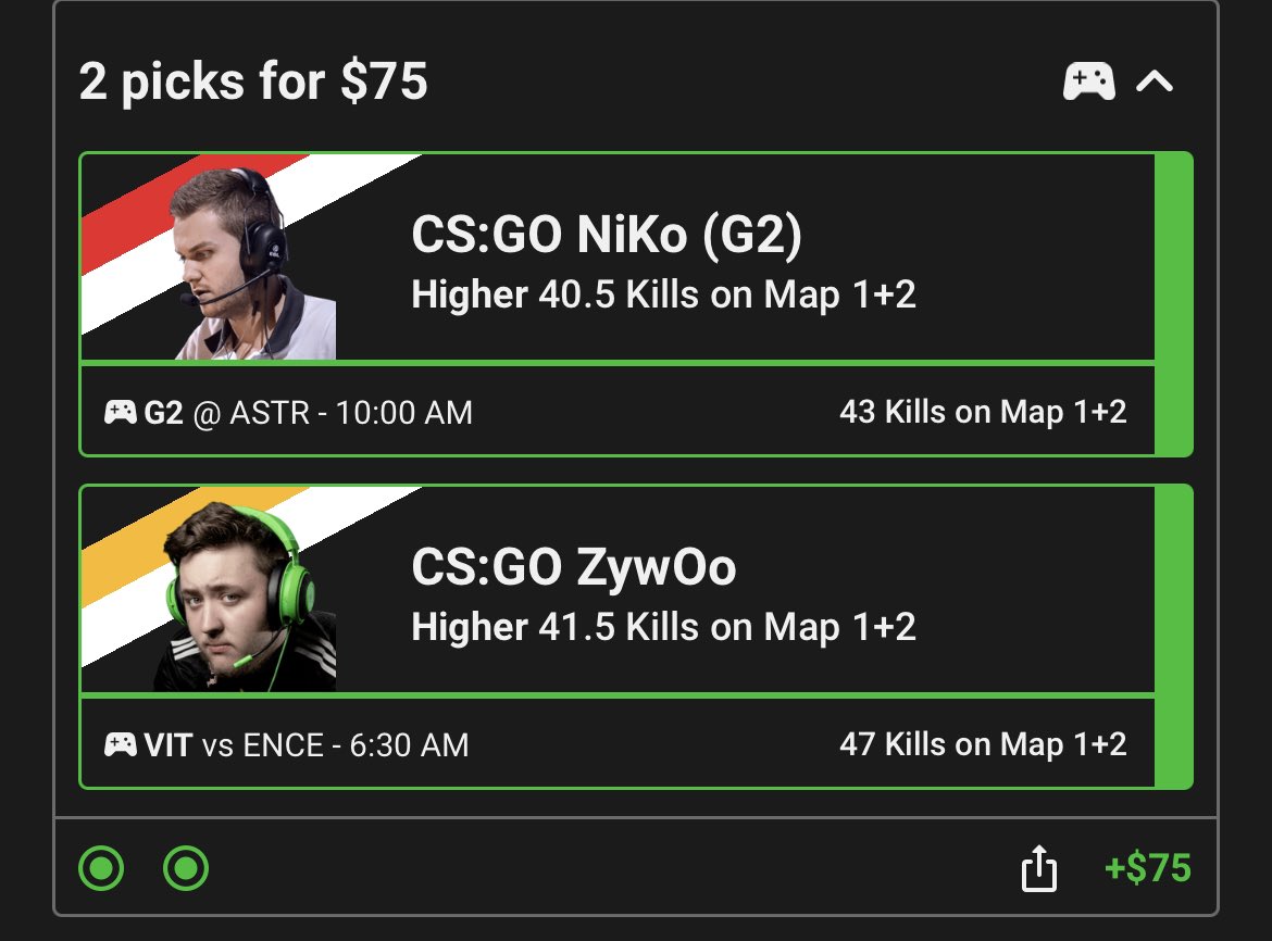 y0shi21's tweet photo. BANGGG! CASH IT!! ✅
#csgo #gamblingtwitter #underdogfantasy https://t.co/BJ4sJnNtYY