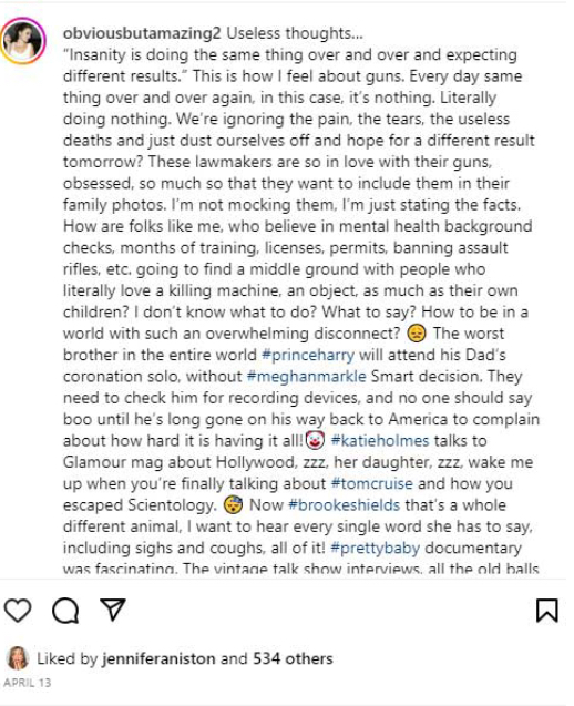 AgathedeLili's tweet photo. Jennifer Aniston is profoundly hateful... And disgusting! https://t.co/4jQW1A1fi7