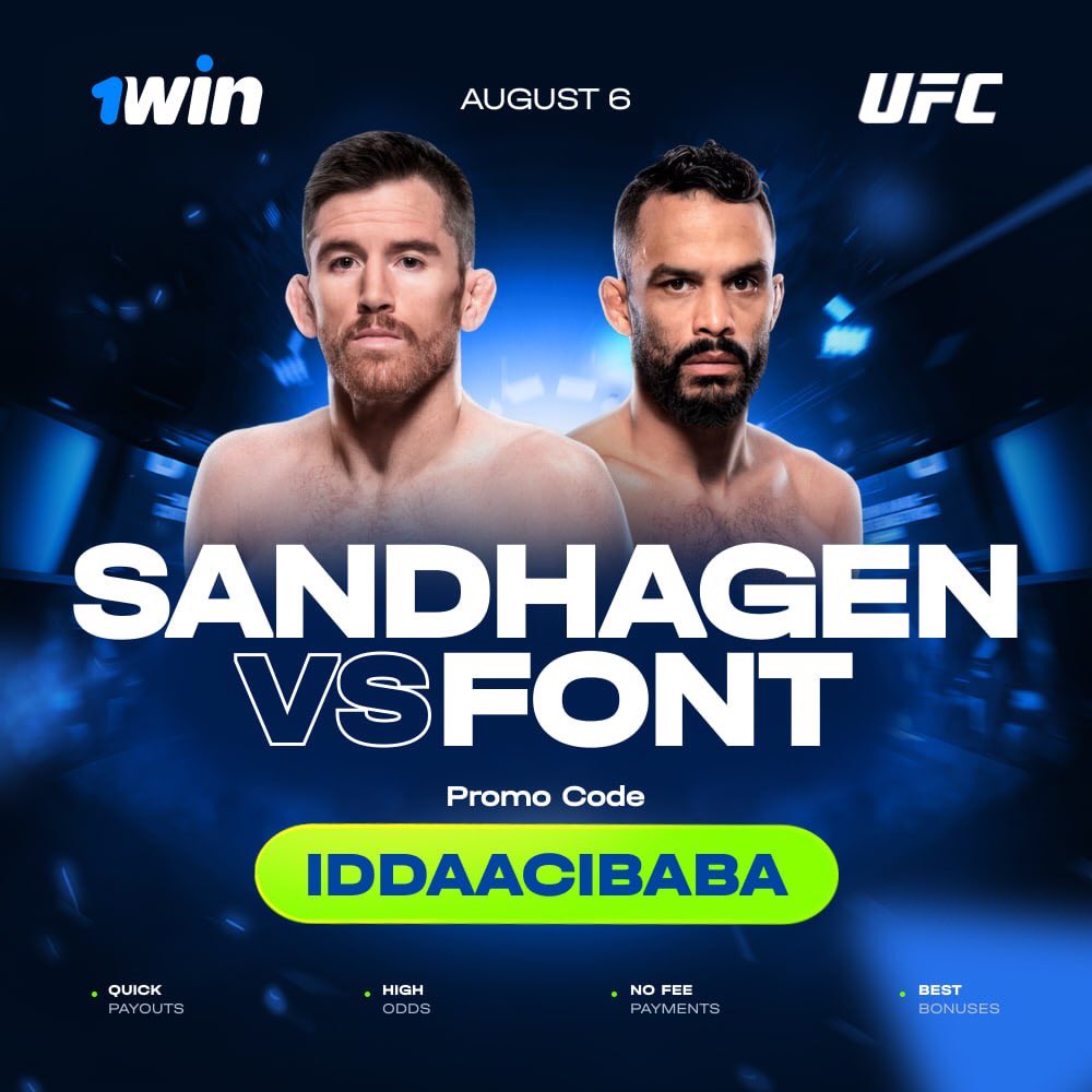 1win1wintr's tweet photo. #UFCNashville: Sandhagen vs Font is coming..
A bantamweight bout between former interim #UFC Bantamweight Championship challenger Cory Sandhagen and Rob Font will be the main event tonight!
Choose your winner on @1win1wintr 💸#1winX
🔗 https://t.co/qpkIKrqRfz | #1win https://t.co/7JvCeEE0M2