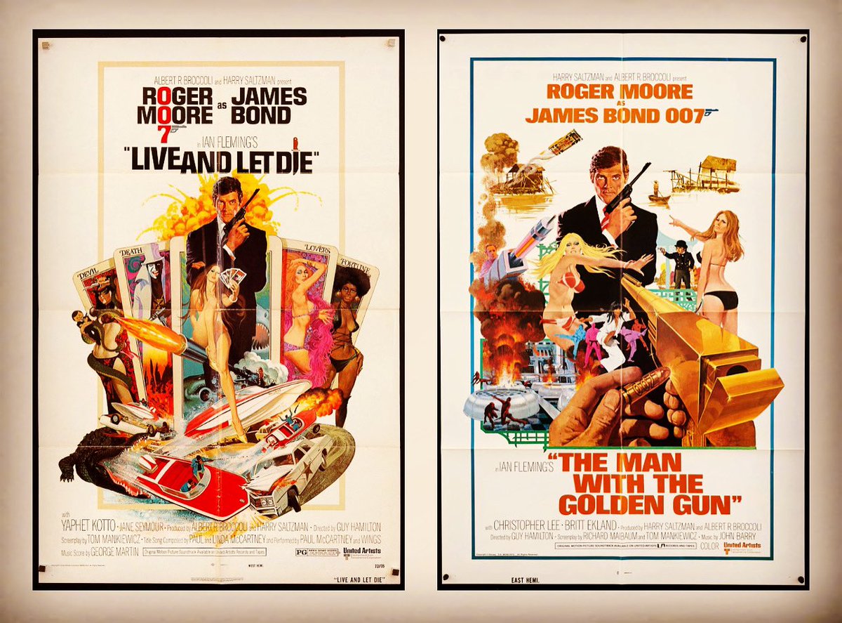Saturday Bond double feature!!!

Now watching - LIVE AND LET DIE / THE MAN WITH THE GOLDEN GUN (1973 / 1974) D. Guy Hamilton 

#liveandletdie #themanwiththegoldengun #jamesbond #jamesbond007 #ianfleming #rogermoore #guyhamilton