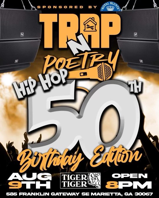 I’m extremely proud &amp; excited to present ‘Trap N Poetry’ <a href="/trapnpoetry/">Edward</a> a showcase of poetry and spoken word artist infused w/ Hip-Hop culture! Coming Aug 9th at <a href="/tigertigeratl/">Tigertigeratl</a> &amp; Sponsored by <a href="/royalblunts/">Twitmo Parolee Smokey</a> || Artist and/or vendors thats interested please contact me via DM