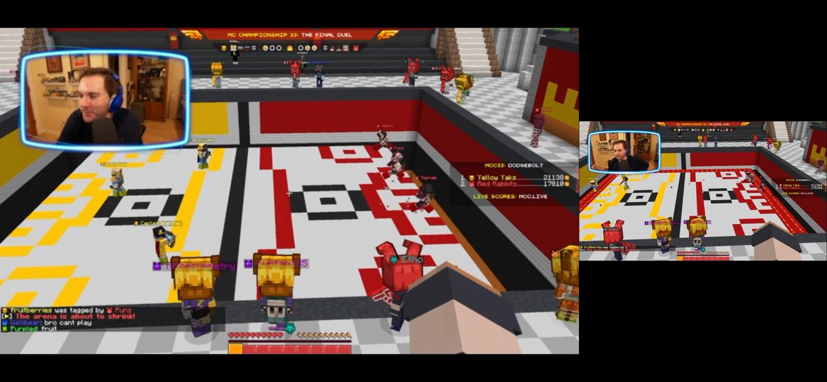 MissAlmostAlice's tweet photo. My body failed me because I slept for an hour so I missed a few games but I'm so happy my team (Cyan Coyotes) did so well.

Glad Etho enjoyed SOT.

I guess I'll rewatch the vod nlng later.. https://t.co/o9HHZ24R0j