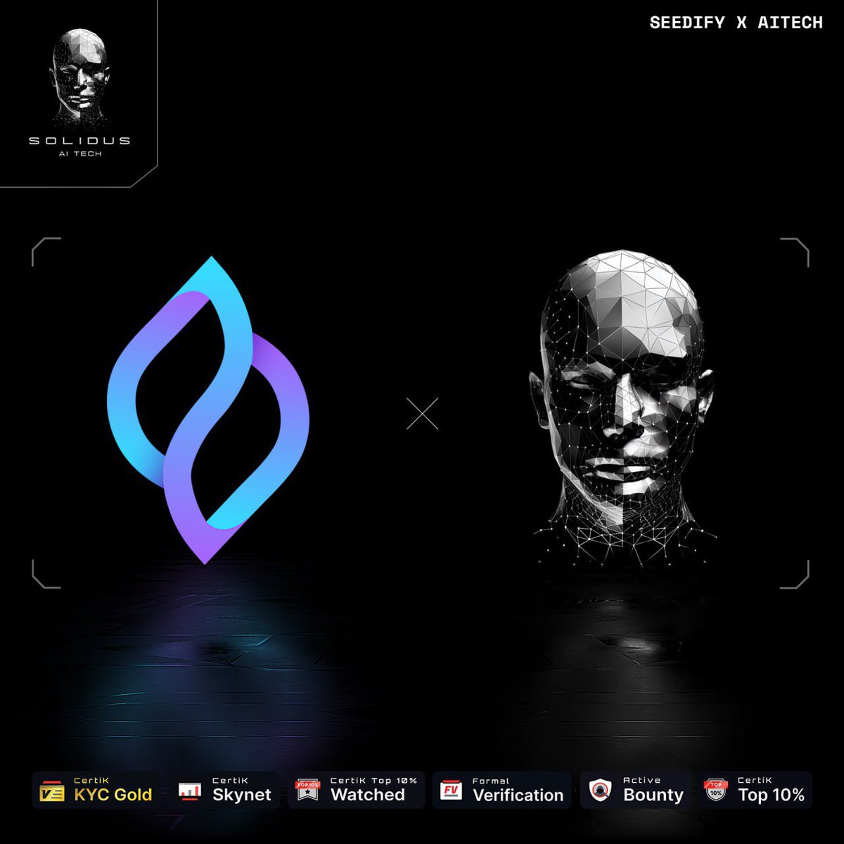 AITECHio's tweet photo. 🚨 AITECH x Seedify ‼️

 ✨ We decided to partner up with @SeedifyFund for something special. 🎉

👉🏻 Follow @SeedifyFund to be notified first. Stay Tuned! 👀🔥 https://t.co/YprNUhkf0y