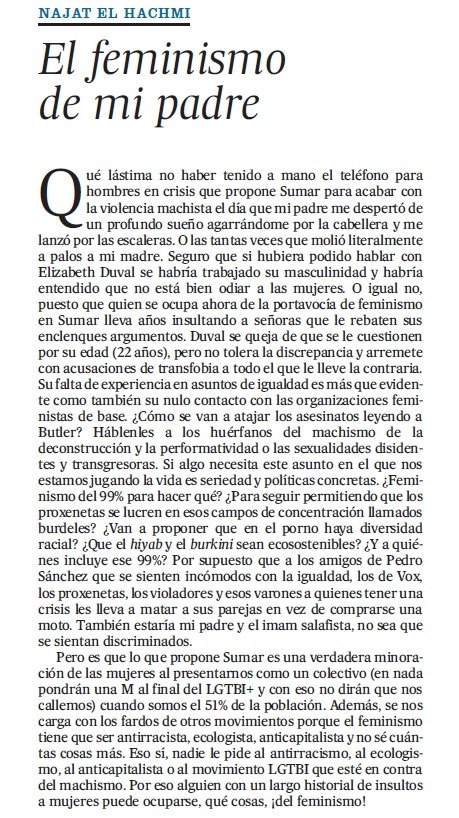 CentenoDavid6's tweet photo. El zasca de #NajatElHachmi a @_elizabethduval se ha escuchado en Alaska. https://t.co/rr1T5t39jy