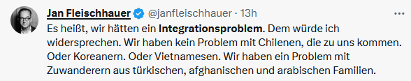 hiwthi_HH's tweet photo. #Integrationsproblem trendet, und ich dachte schon, das wird jetzt wieder langweilig mit den immer selben Stereotypen. Aber immerhin ein kleiner Schmunzler ist drin, weil Rechtstwitters Exponenten sich heute wie billige kleine Trolle verhalten. https://t.co/NQSKCI7JPx