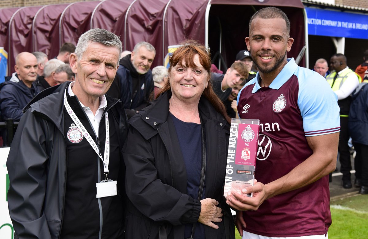 Man of the match on debut 🏆

Well played, <a href="/I_AM9_goals/">Aaron Martin</a>!

A huge thanks to David and Julia Arkley for their continued sponsorship of the award.

#SSFC #AlwaysReady